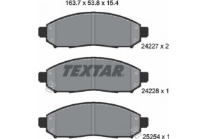 Textar Σετ τακάκια, Δισκόφρενα - 2422704