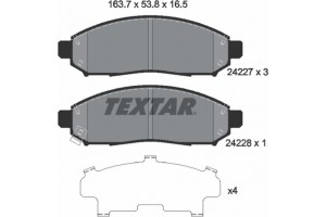 Textar Σετ τακάκια, Δισκόφρενα - 2422701