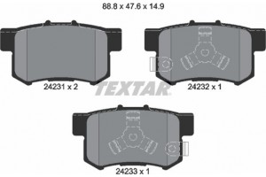 Textar Σετ τακάκια, Δισκόφρενα - 2423101