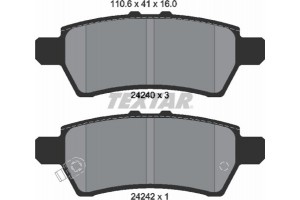 Textar Σετ τακάκια, Δισκόφρενα - 2424001