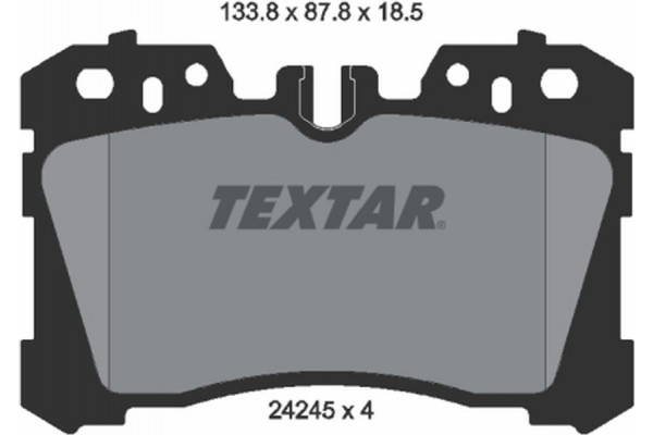 Textar Σετ τακάκια, Δισκόφρενα - 2424501