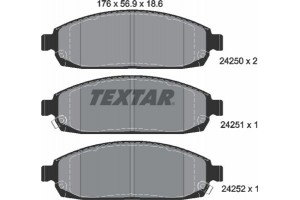 Textar Σετ τακάκια, Δισκόφρενα - 2425001
