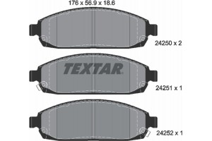 Textar Σετ τακάκια, Δισκόφρενα - 2425001