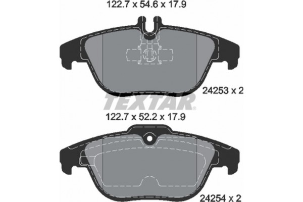 Textar Σετ τακάκια, Δισκόφρενα - 2425301 Textar Σετ τακάκια, Δισκόφρενα - 2425301