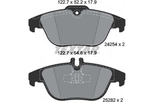 Textar Σετ τακάκια, Δισκόφρενα - 2425481 Textar Σετ τακάκια, Δισκόφρενα - 2425481