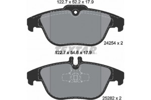 Textar Σετ τακάκια, Δισκόφρενα - 2425401