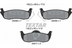 Textar Σετ τακάκια, Δισκόφρενα - 2425801