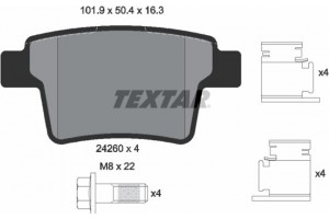 Textar Σετ τακάκια, Δισκόφρενα - 2426001
