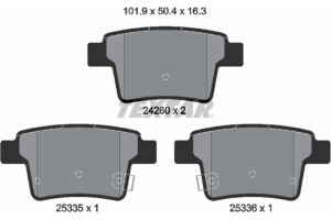 Textar Σετ τακάκια, Δισκόφρενα - 2426001