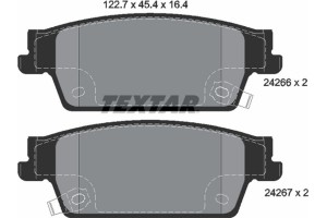 Textar Σετ τακάκια, Δισκόφρενα - 2426601