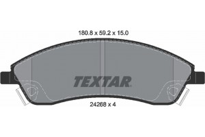 Textar Σετ τακάκια, Δισκόφρενα - 2426801