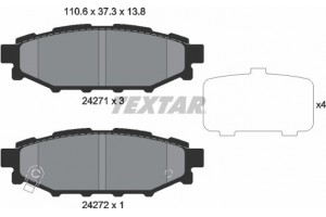 Textar Σετ τακάκια, Δισκόφρενα - 2427101