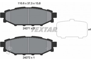Textar Σετ τακάκια, Δισκόφρενα - 2427101