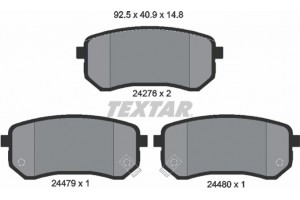 Textar Σετ τακάκια, Δισκόφρενα - 2427601