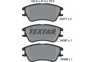 Textar Σετ τακάκια, Δισκόφρενα - 2427701