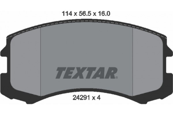 Textar Σετ τακάκια, Δισκόφρενα - 2429101 Textar Σετ τακάκια, Δισκόφρενα - 2429101