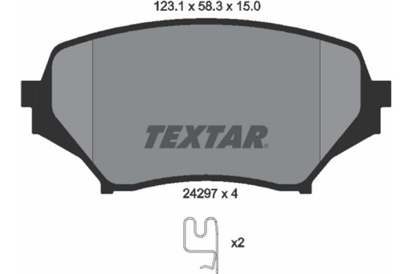 Textar Σετ τακάκια, Δισκόφρενα - 2429701 Textar Σετ τακάκια, Δισκόφρενα - 2429701