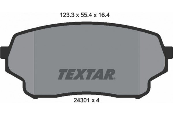 Textar Σετ τακάκια, Δισκόφρενα - 2430101 Textar Σετ τακάκια, Δισκόφρενα - 2430101