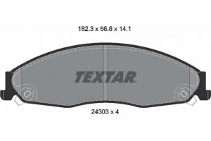 Textar Σετ τακάκια, Δισκόφρενα - 2430301