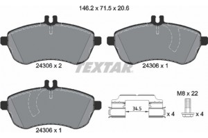 Textar Σετ τακάκια, Δισκόφρενα - 2430601