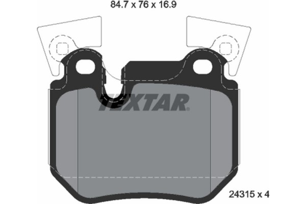 Textar Σετ τακάκια, Δισκόφρενα - 2431501 Textar Σετ τακάκια, Δισκόφρενα - 2431501