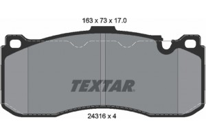 Textar Σετ τακάκια, Δισκόφρενα - 2431601