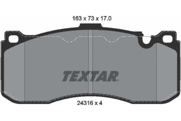 Textar Σετ τακάκια, Δισκόφρενα - 2431601