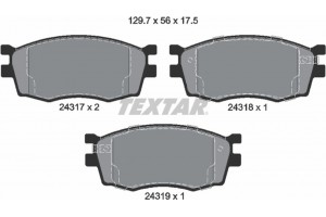 Textar Σετ τακάκια, Δισκόφρενα - 2431701