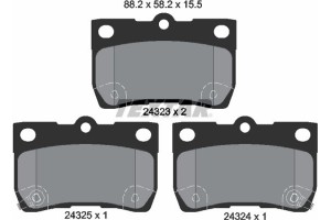 Textar Σετ τακάκια, Δισκόφρενα - 2432301