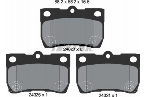Textar Σετ τακάκια, Δισκόφρενα - 2432301
