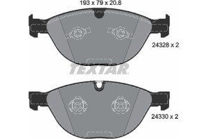 Textar Σετ τακάκια, Δισκόφρενα - 2432801