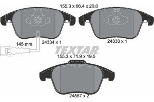 Textar Σετ τακάκια, Δισκόφρενα - 2433401