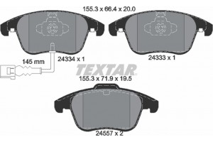 Textar Σετ τακάκια, Δισκόφρενα - 2433401