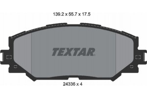 Textar Σετ τακάκια, Δισκόφρενα - 2433601