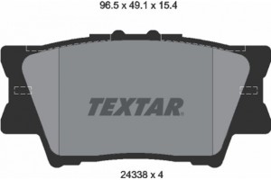 Textar Σετ τακάκια, Δισκόφρενα - 2433801