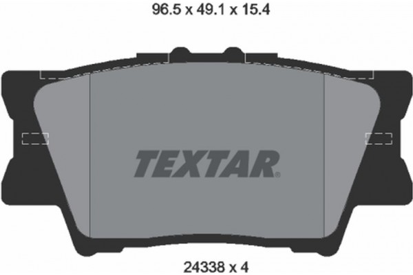 Textar Σετ τακάκια, Δισκόφρενα - 2433801 Textar Σετ τακάκια, Δισκόφρενα - 2433801