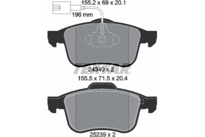 Textar Σετ τακάκια, Δισκόφρενα - 2434001
