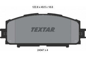 Textar Σετ τακάκια, Δισκόφρενα - 2434701