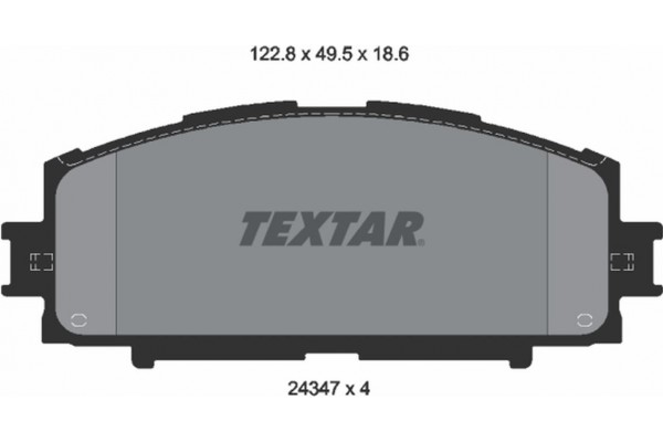 Textar Σετ τακάκια, Δισκόφρενα - 2434701