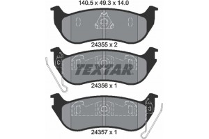 Textar Σετ τακάκια, Δισκόφρενα - 2435501
