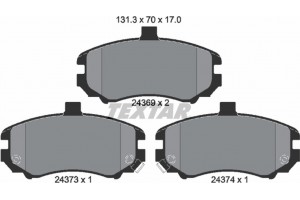Textar Σετ τακάκια, Δισκόφρενα - 2436901