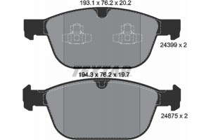 Textar Σετ τακάκια, Δισκόφρενα - 2439901