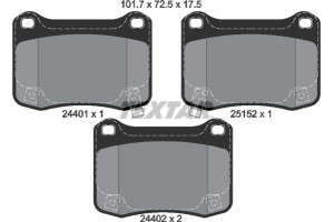 Textar Σετ τακάκια, Δισκόφρενα - 2440101
