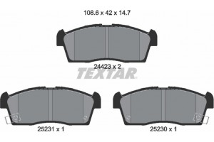 Textar Σετ τακάκια, Δισκόφρενα - 2442302