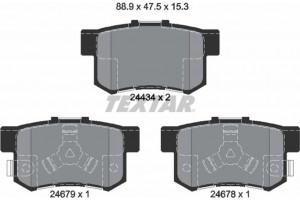 Textar Σετ τακάκια, Δισκόφρενα - 2443402