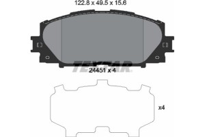 Textar Σετ τακάκια, Δισκόφρενα - 2445101