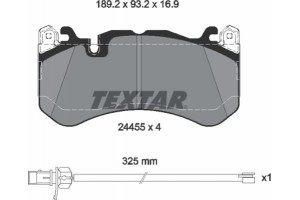 Textar Σετ τακάκια, Δισκόφρενα - 2445501