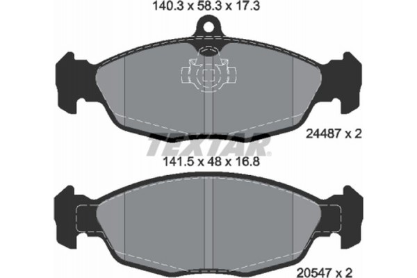 Textar Σετ τακάκια, Δισκόφρενα - 2448701 Textar Σετ τακάκια, Δισκόφρενα - 2448701