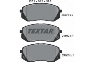 Textar Σετ τακάκια, Δισκόφρενα - 2450101