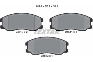 Textar Σετ τακάκια, Δισκόφρενα - 2451001